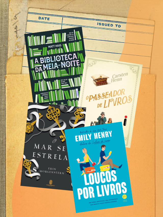 Livros com bibliotecas e bibliotecários para conhecer